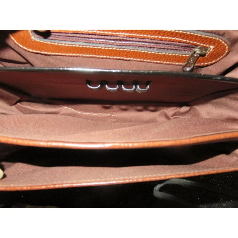 Paola MARROQUINERA Columbian All Weather Pebbled Leather Messenger Hard Satchel